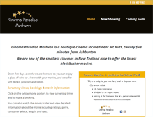 Tablet Screenshot of cinemaparadiso.co.nz